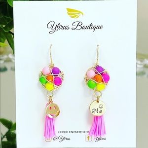 💖✨😃Earrings with non tarnish copper wire wrapping